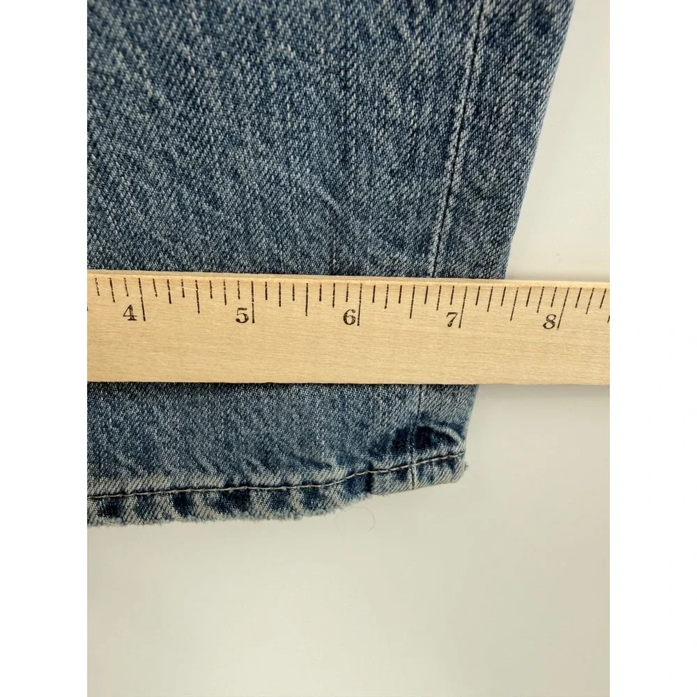 AG Adriano Goldschmied Jeans Mens 31 Blue The Pipe Distressed‎ Straight Leg